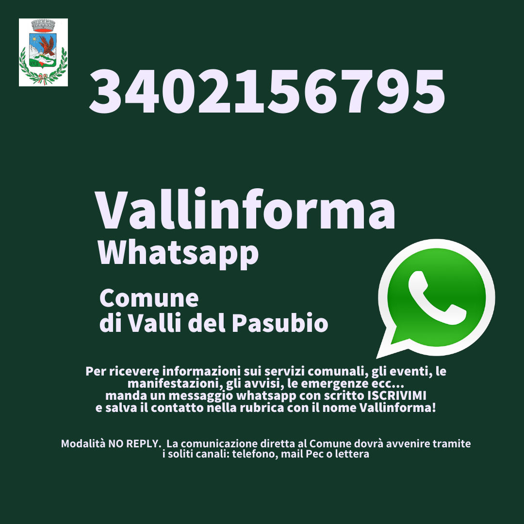 iscrizione servizio whatsapp